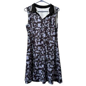 Freeye‎ Dress Women Size Medium Stretch Athletic Zip Golf Tennis Preppy READ